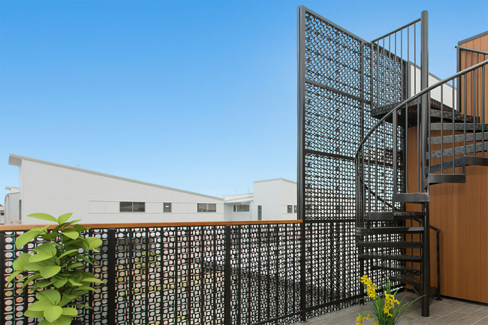 powder coated privacy screens