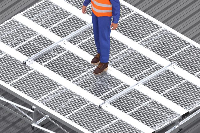 Aluminium walkway mesh