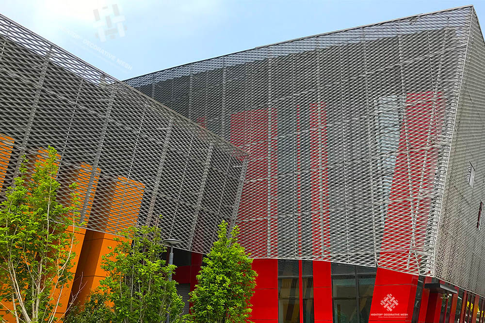 aluminum expanded metal facade